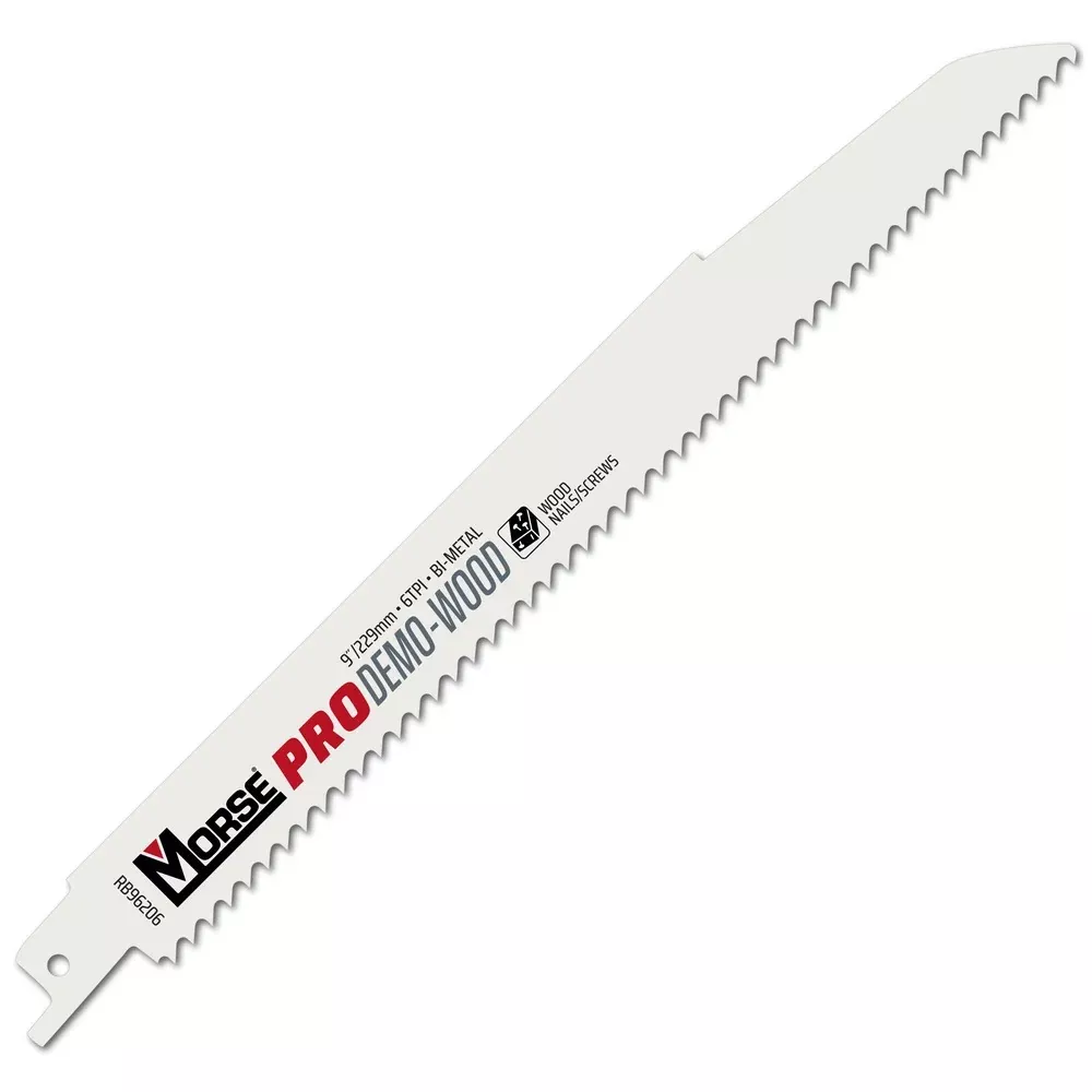 MK Morse 9" 6 TPI Bimetal Reciprocating Saw Blade, 25 Pack 406321