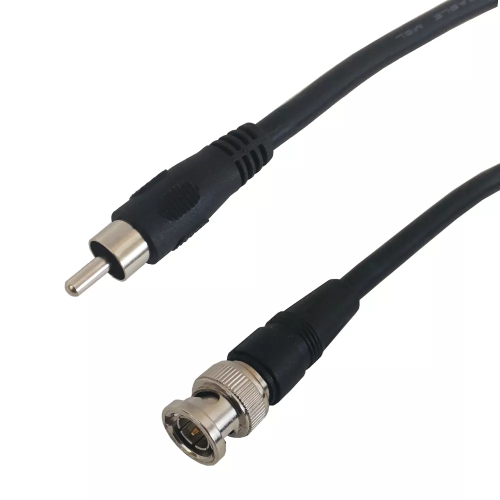 Molded RG59 RCA Male to BNC Male Cable - 3 ft