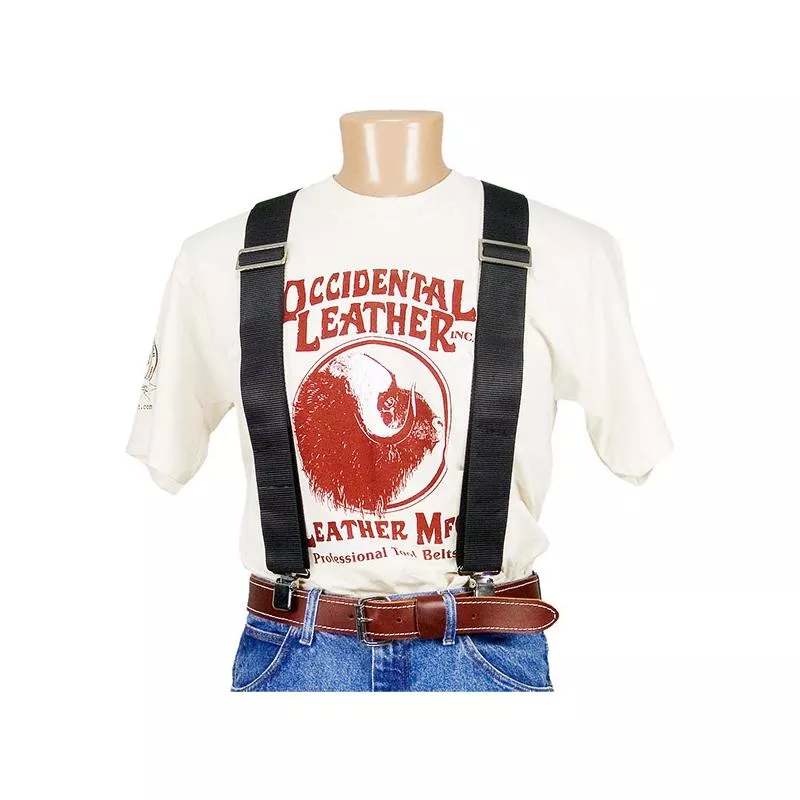 Occidental Leather 9020B Oxy Nylon Suspenders, Black