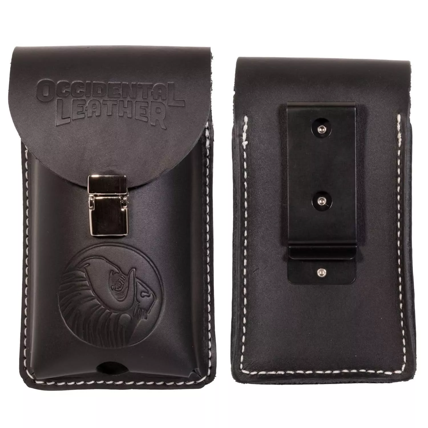 Occidental Leather B5330 Clip-On XL Leather Phone Holster, Black