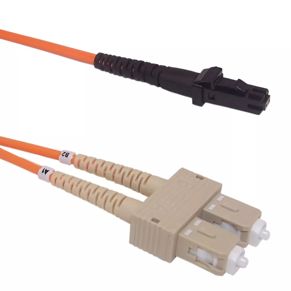 OM1 Multimode Duplex MTRJ/SC 62.5 Micron - Fiber Optic Patch Cable - 1.8 mm Jacket - 2m - 6 ft