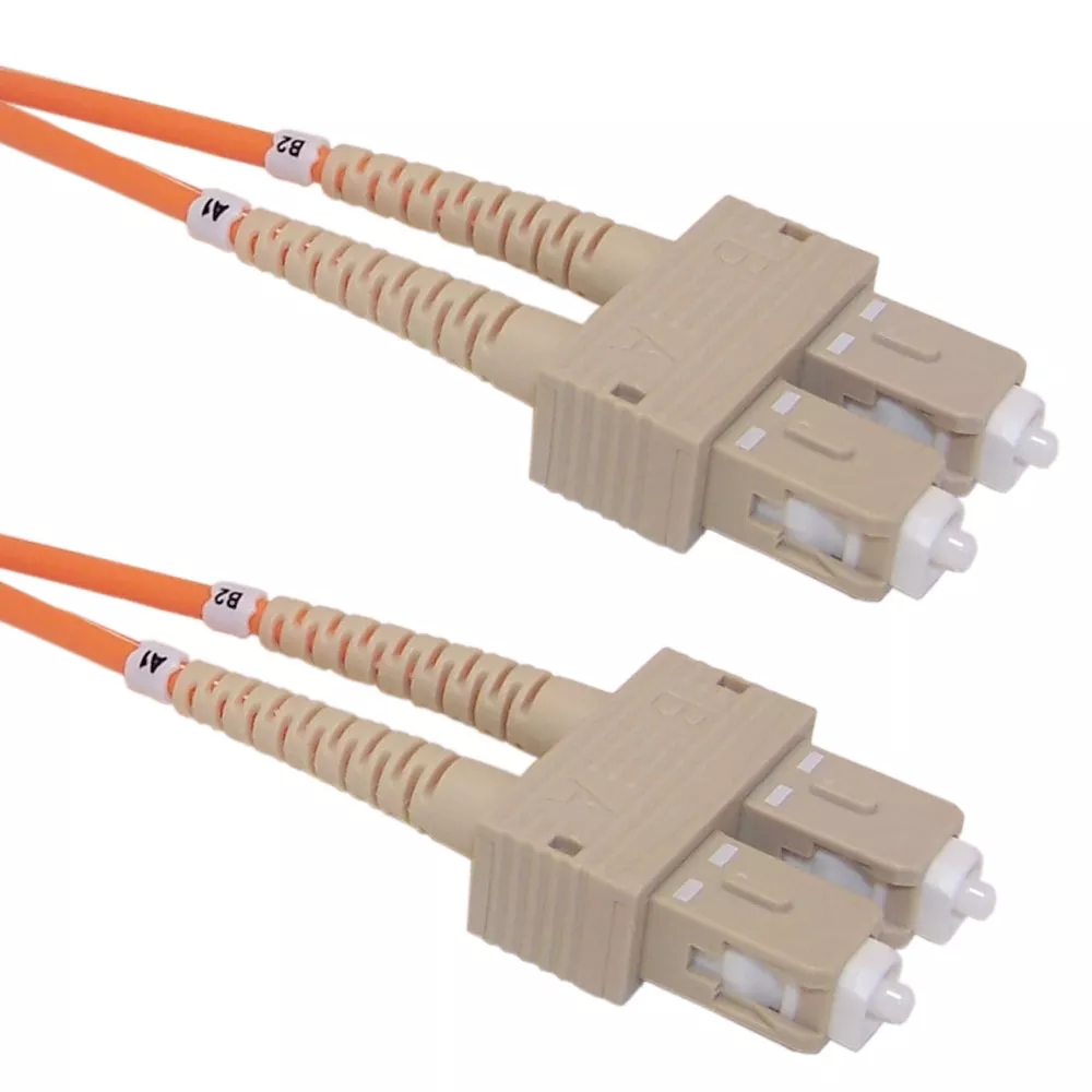 OM1 Multimode Duplex SC/SC 62.5 Micron - Fiber Optic Patch Cable - 3 mm Jacket - 1m - 3 ft