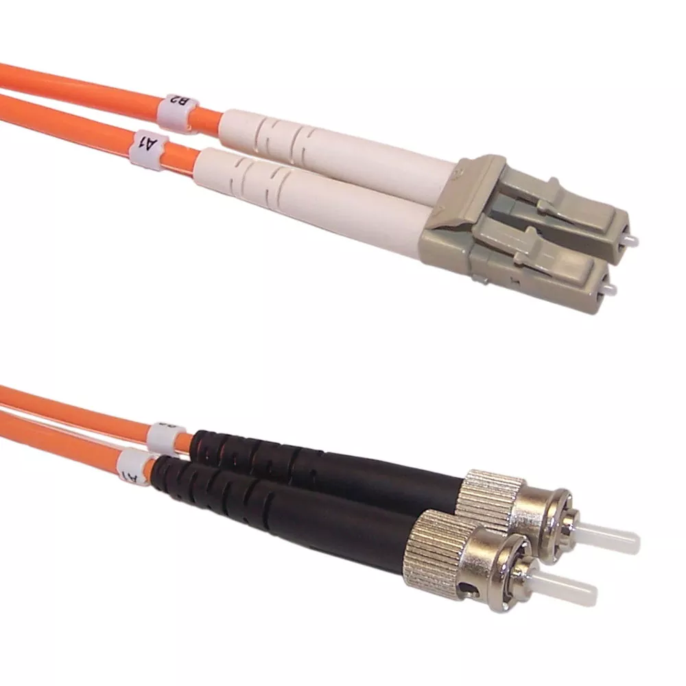 OM2 Multimode Duplex LC/ST 50 Micron - Fiber Optic Patch Cable - 3 mm Jacket - 2m - 6 ft