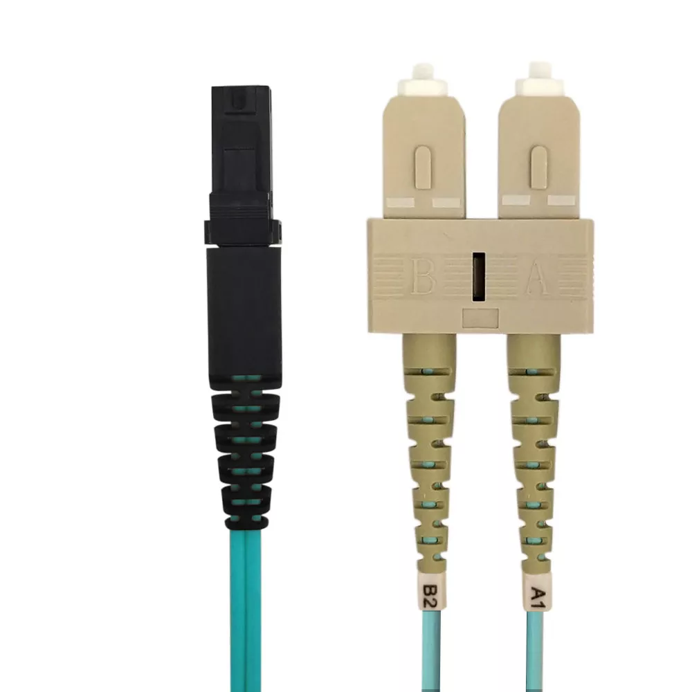 OM3 Multimode Duplex MTRJ/SC50 Micron - Fiber Optic Patch Cable - 2 mm Jacket - 1m - 3 ft