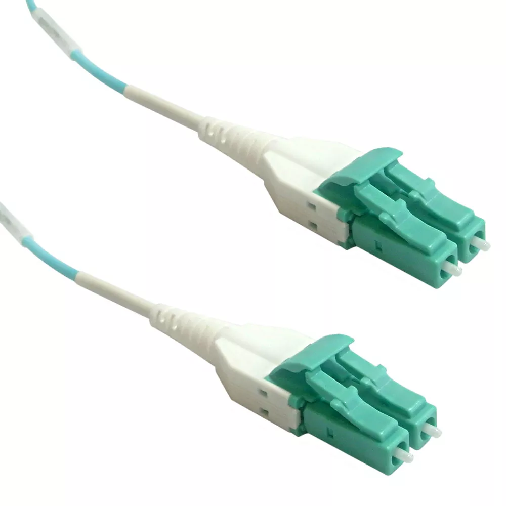 OM4 Multimode Duplex LC/LC Uniboot 50 Micron - Fiber Optic Patch Cable - 2mm OFNP - 2m - 6 ft