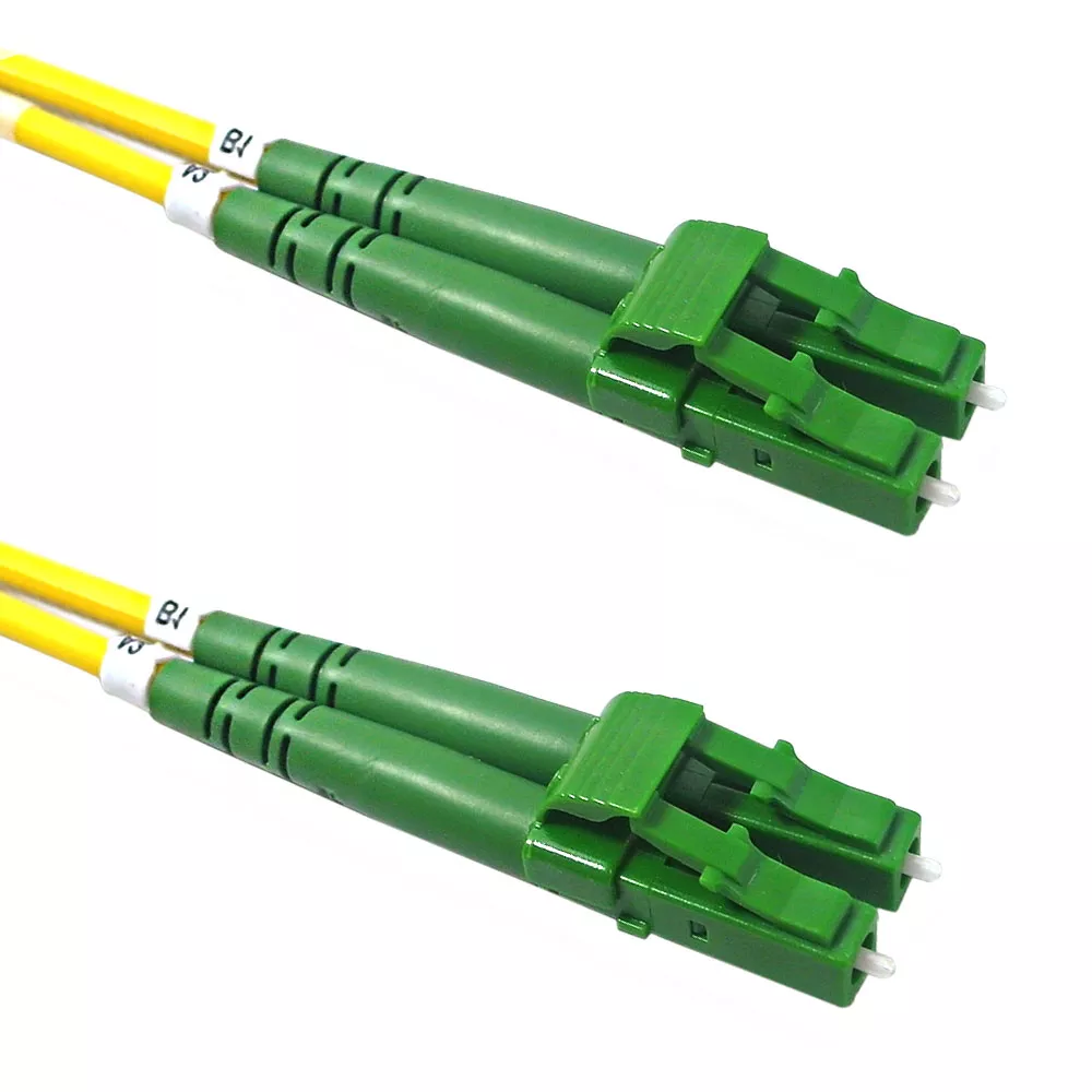 OS2 Singlemode Duplex LC/APC to LC/APC 9 Micron - Fiber Optic Patch Cable - 3 mm- 30m - 100 ft