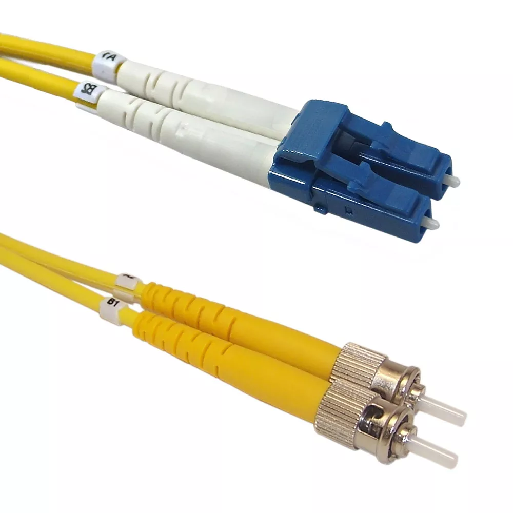 OS2 Singlemode Duplex LC/ST 9 Micron - Fiber Optic Patch Cable - 2 mm Jacket - OFNR - 30m