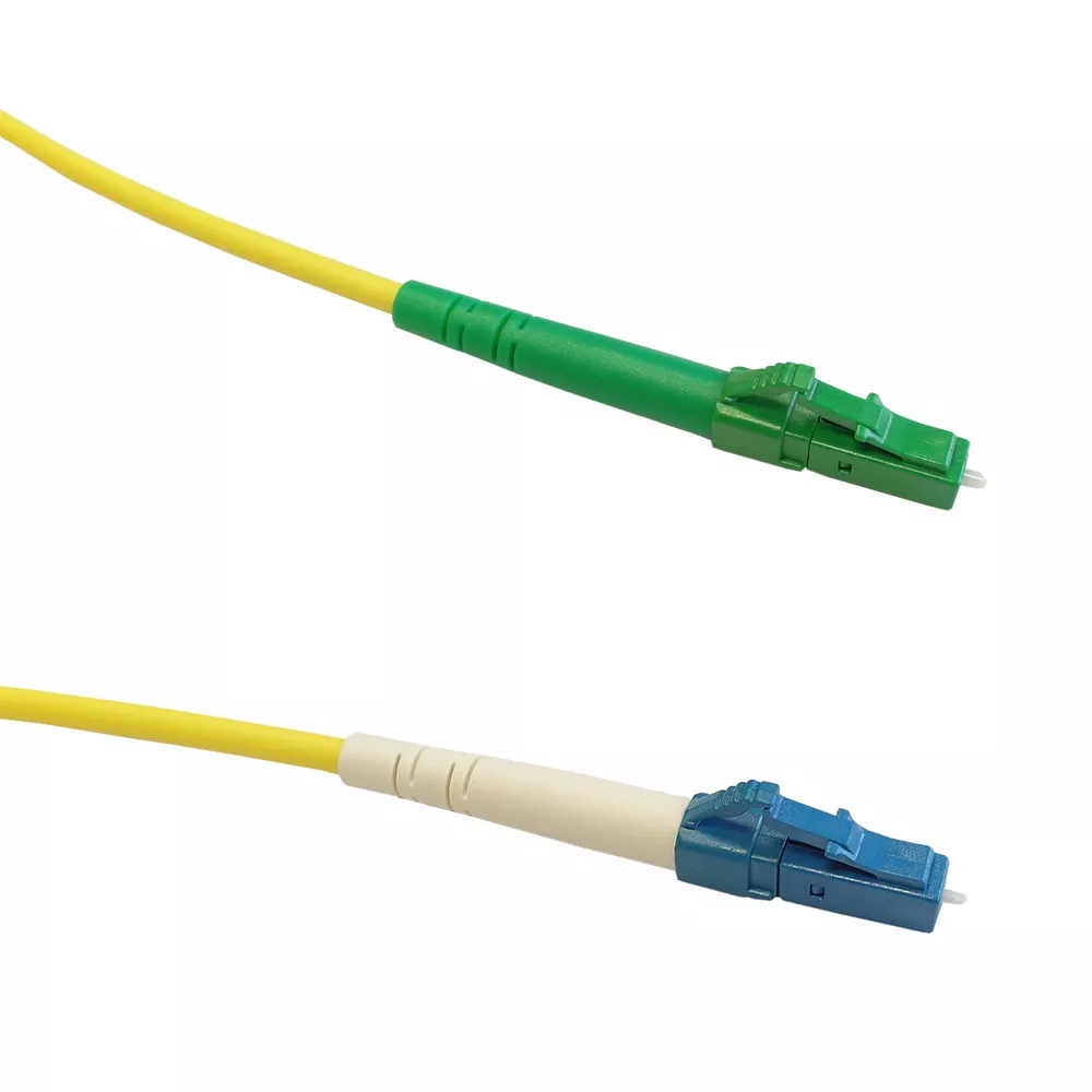 OS2 Singlemode Simplex LC to LC/APC 9 Micron - Fiber Optic Patch Cable - 3mm LSZH - 1m - 3 ft