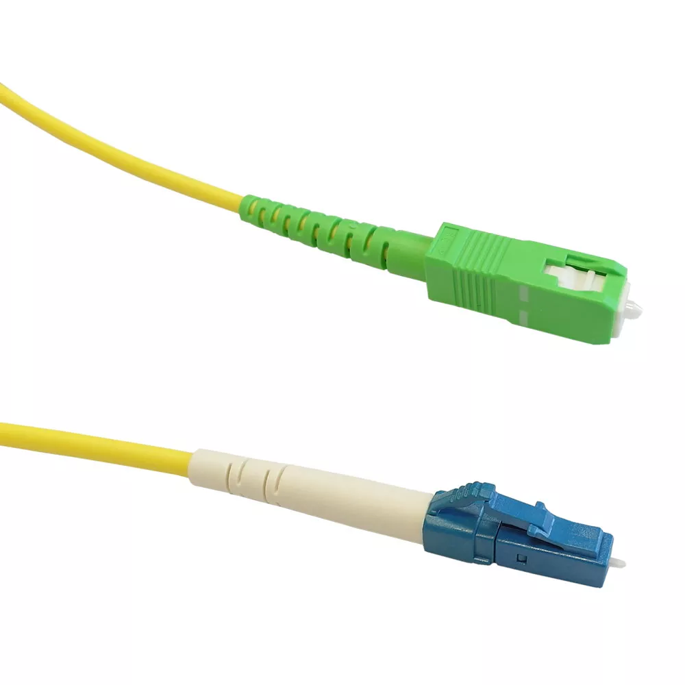 OS2 Singlemode Simplex LC to SC/APC 9 Micron - Fiber Optic Patch Cable - 3 mm LSZH - 30m - 100 ft
