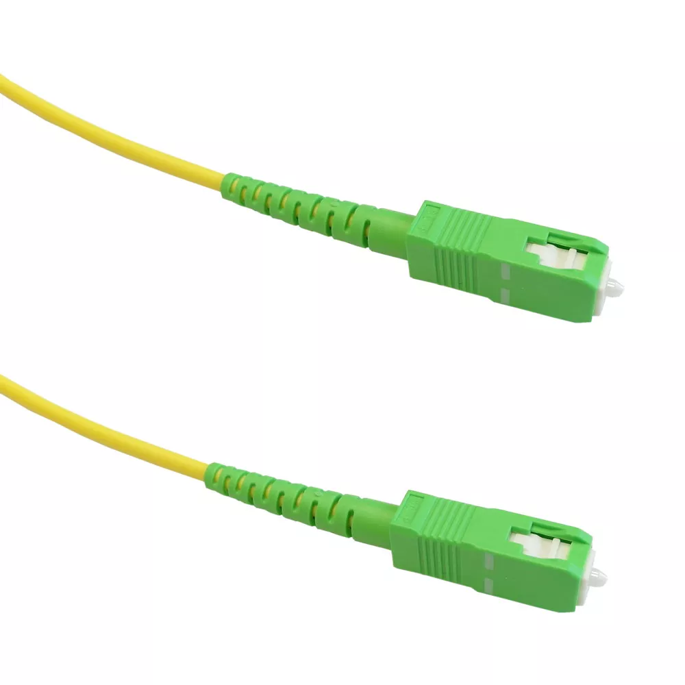 OS2 Singlemode Simplex SC/APC to SC/APC 9 Micron - Fiber Optic Patch Cable - 3mm LSZH - 10m - 30 ft