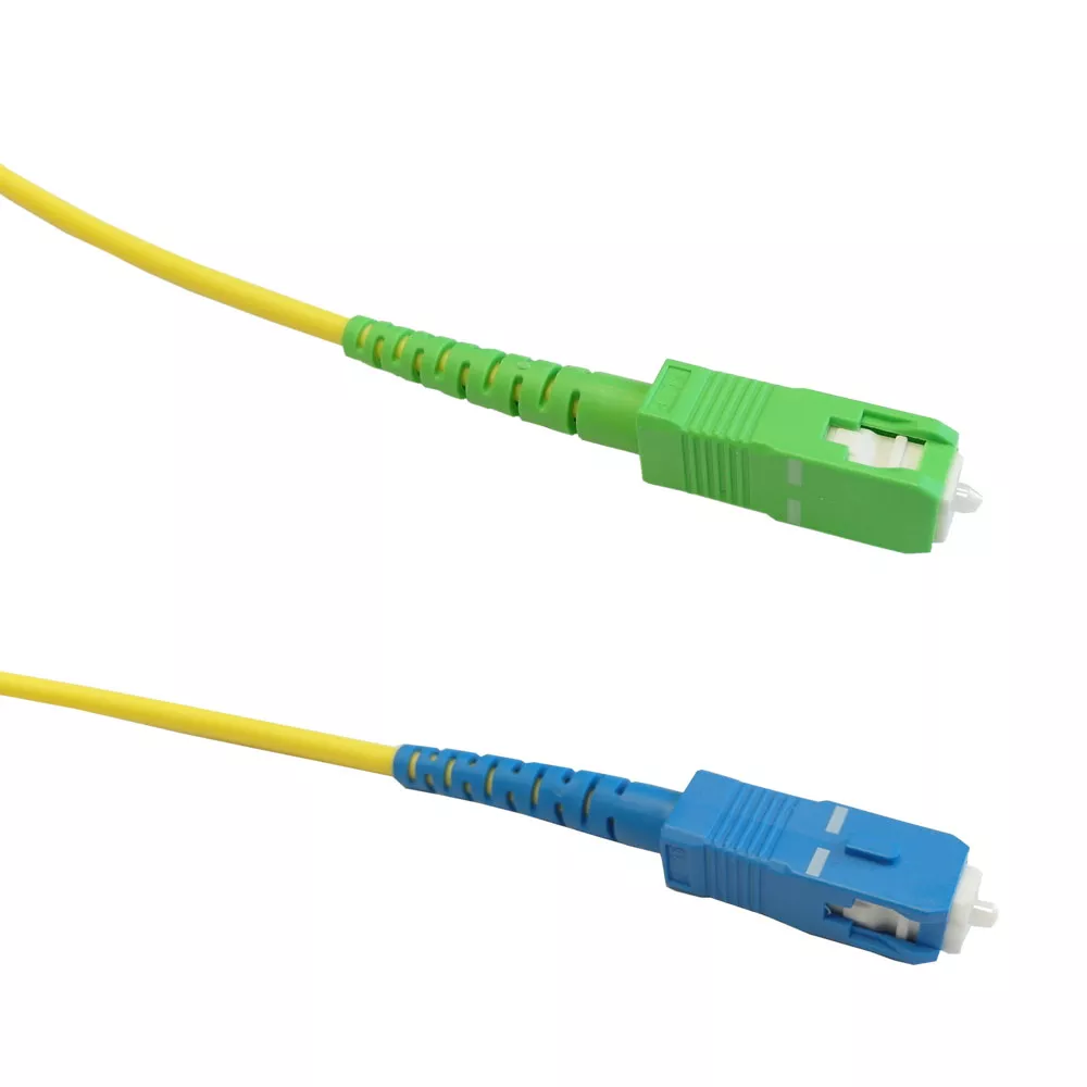 OS2 Singlemode Simplex SC to SC/APC 9 Micron - Fiber Optic Patch Cable - 3mm LSZH - 30m - 100 ft