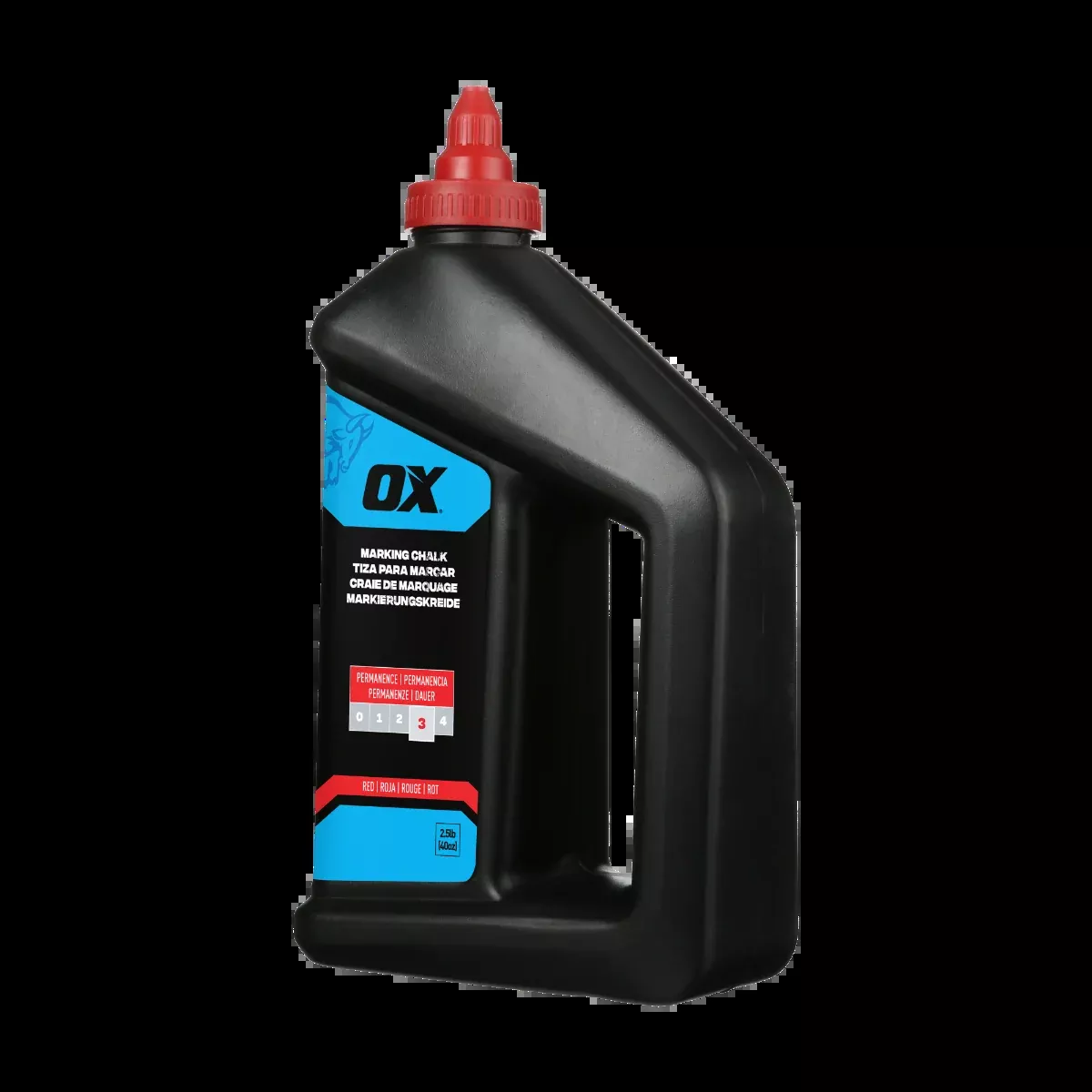 Ox Tools 2.5 Lbs Permanent Red Marking Chalk - Permanence 3 OX-P630809