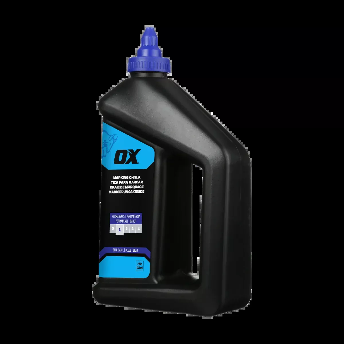 Ox Tools 2.5 Lbs Standard Blue Marking Chalk - Permanence 1 OX-P630808