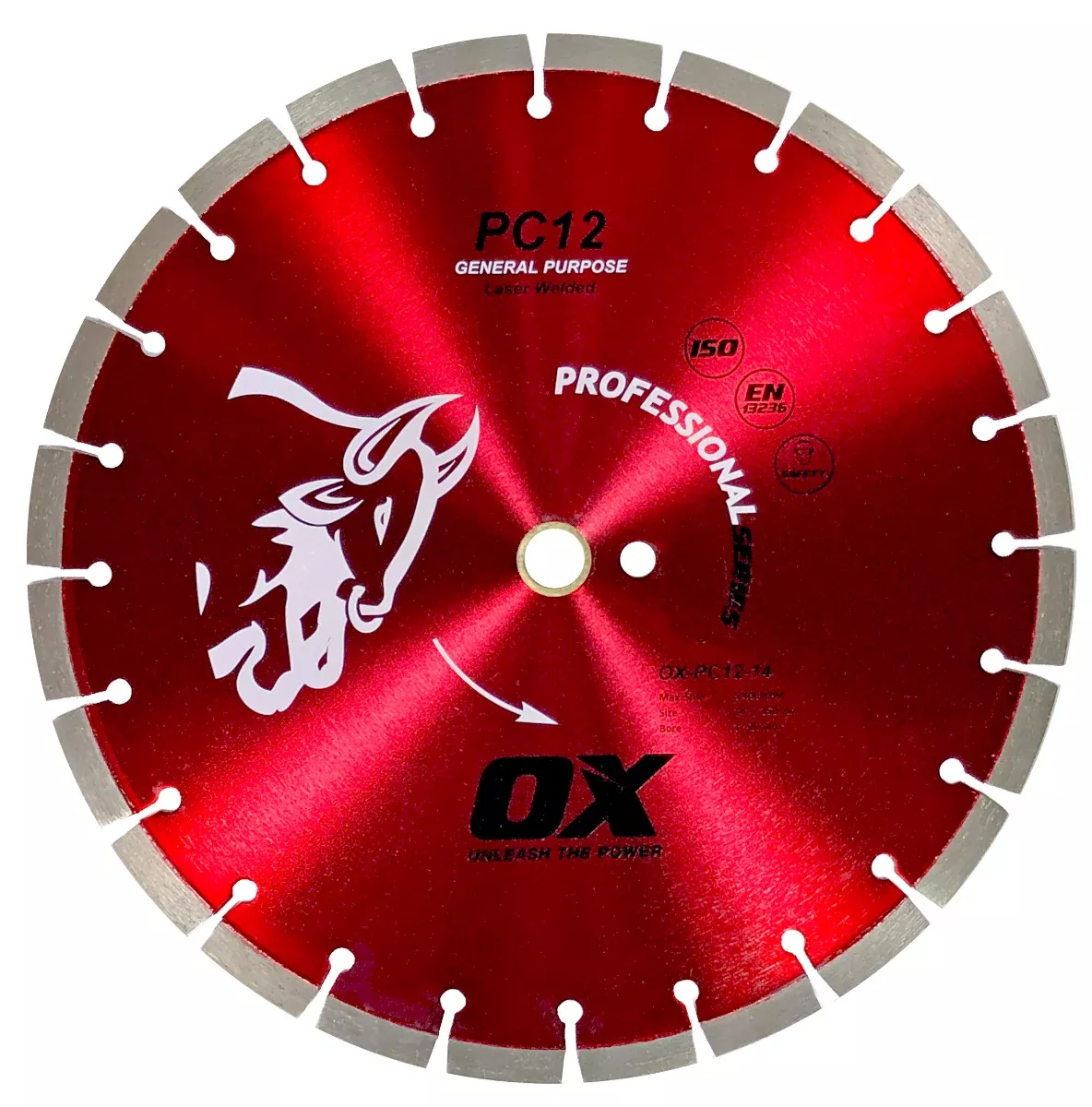 Ox Tools Pro 14" General Purpose / Concrete Diamond Blade | 3 Pack OX-PC12-14-3