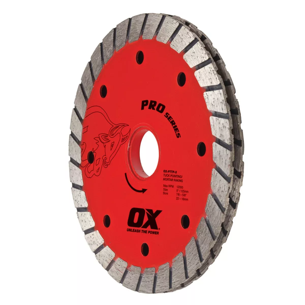 Ox Tools Pro 4-1/2" Sandwich Double Turbo Tuck Pointing Diamond Blade OX-PTTP-4.5