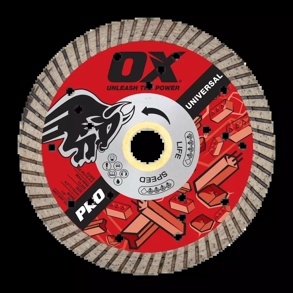 Ox Tools Pro 4-1/2" Universal Diamond Blade OX-PU10-4.5