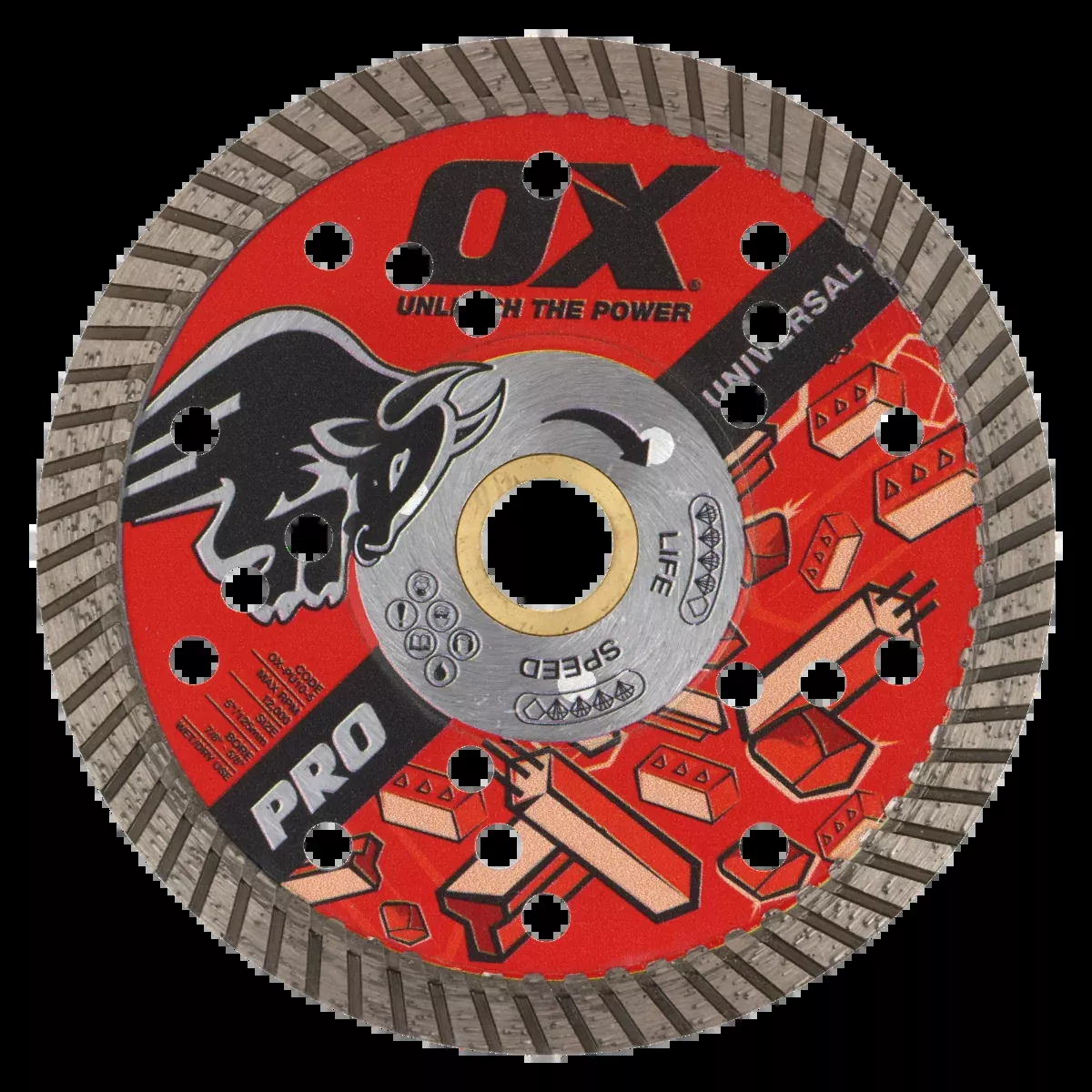 Ox Tools Pro 5" Universal Diamond Blade OX-PU10-5