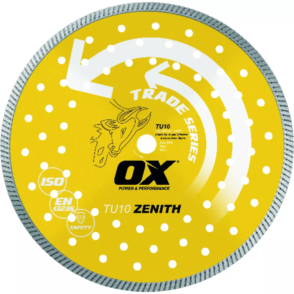 Ox Tools Trade 12" Turbo Universal/Hard Diamond Blade OX-TU10-12