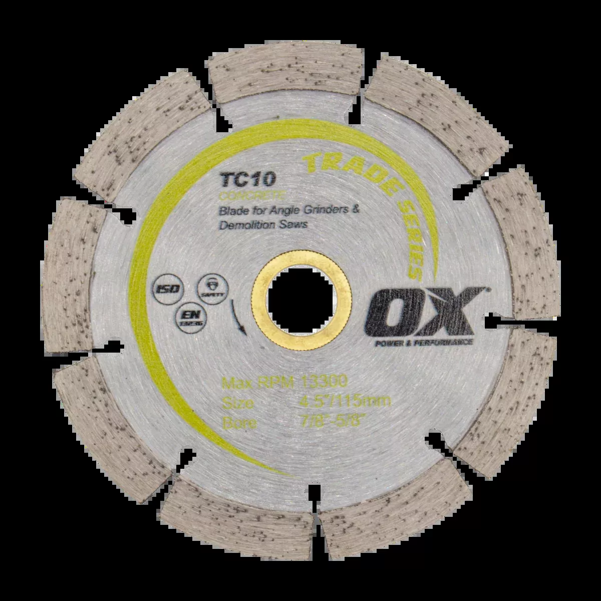 Ox Tools Trade 4-1/2" General Purpose / Concrete Diamond Blade OX-TC10-4.5