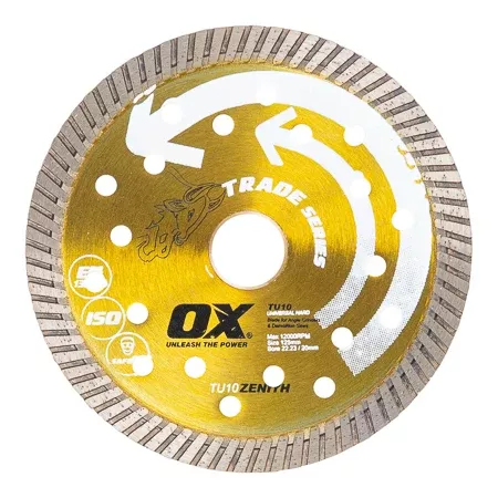 Ox Tools Trade 5" Turbo Universal/Hard Diamond Blade OX-TU10-5