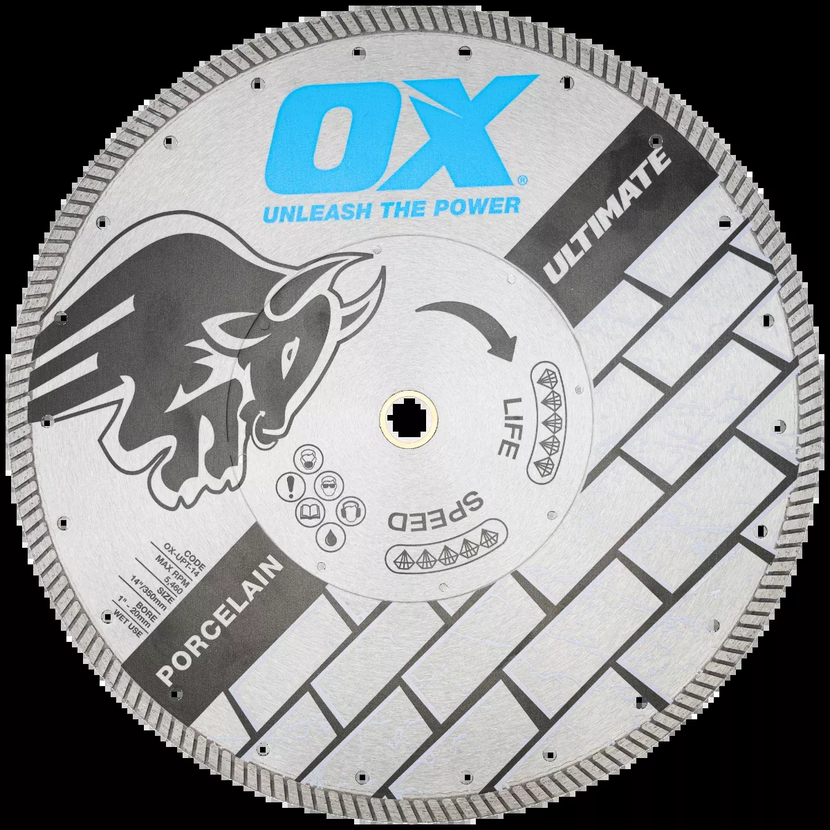 Ox Tools Ultimate 14" Porcelain Tile Diamond Blade OX-UPT-14