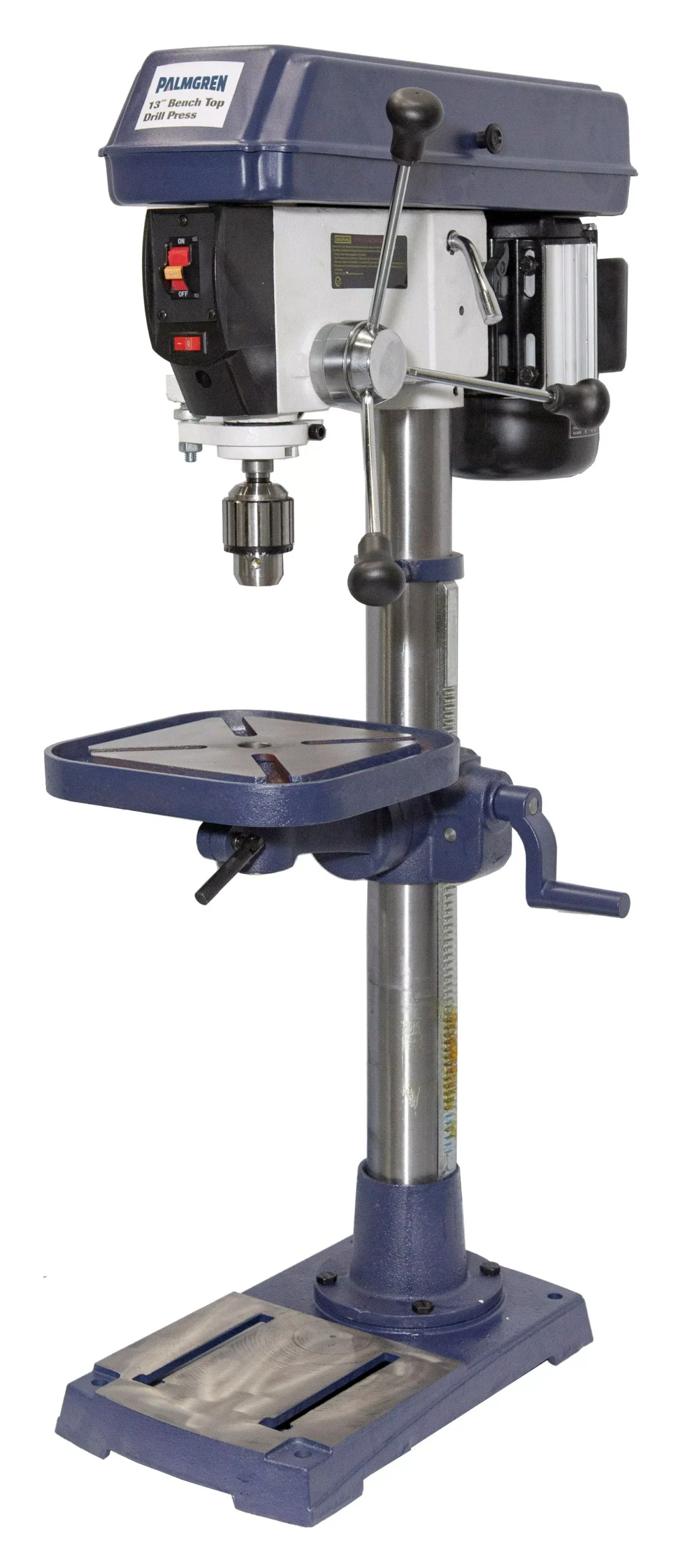 Palmgren 13" Step Pulley Bench Drill Press 16-Speeds 9680219