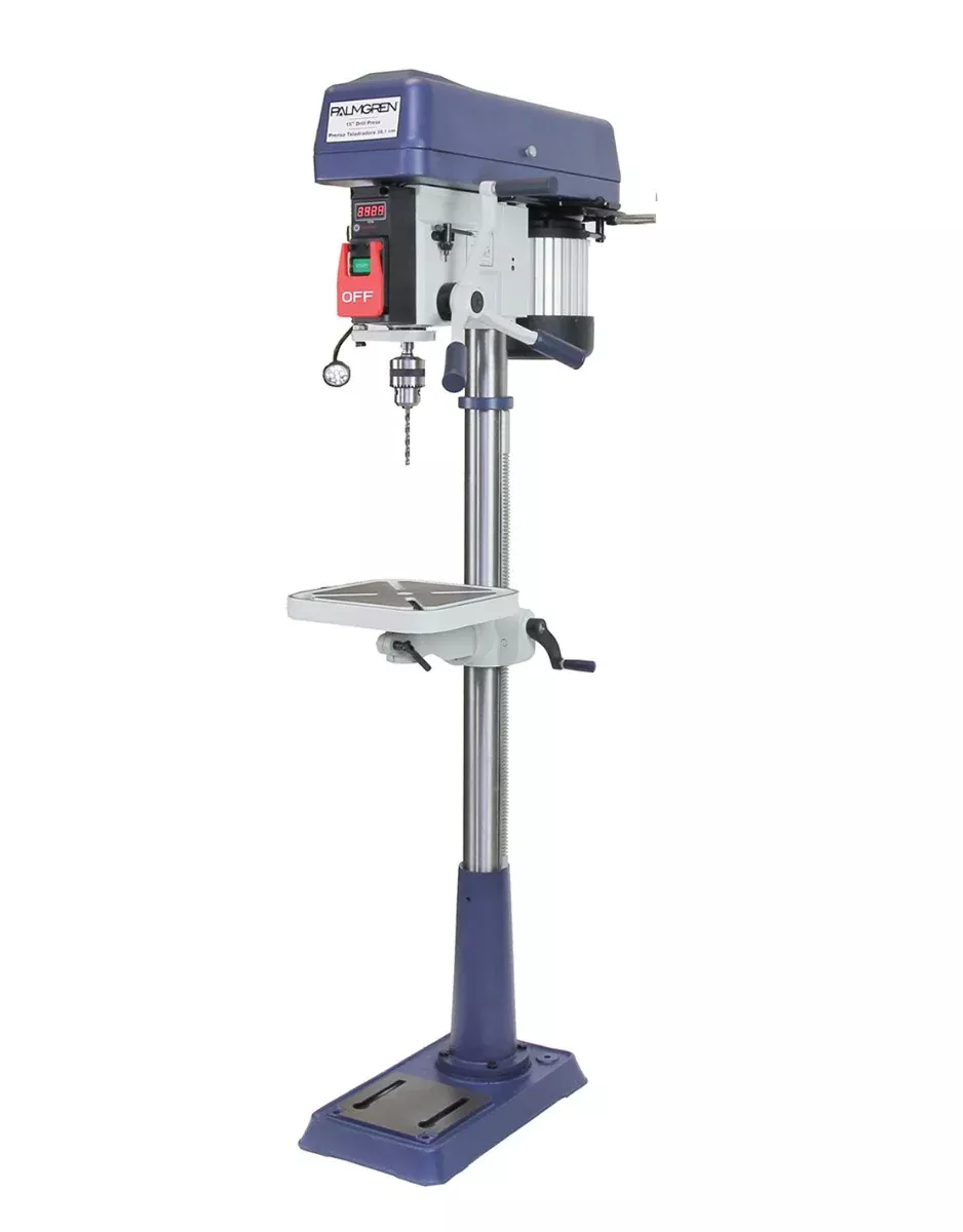Palmgren 15 in. 16-Speed Floor Step Pulley Drill Press 9680158