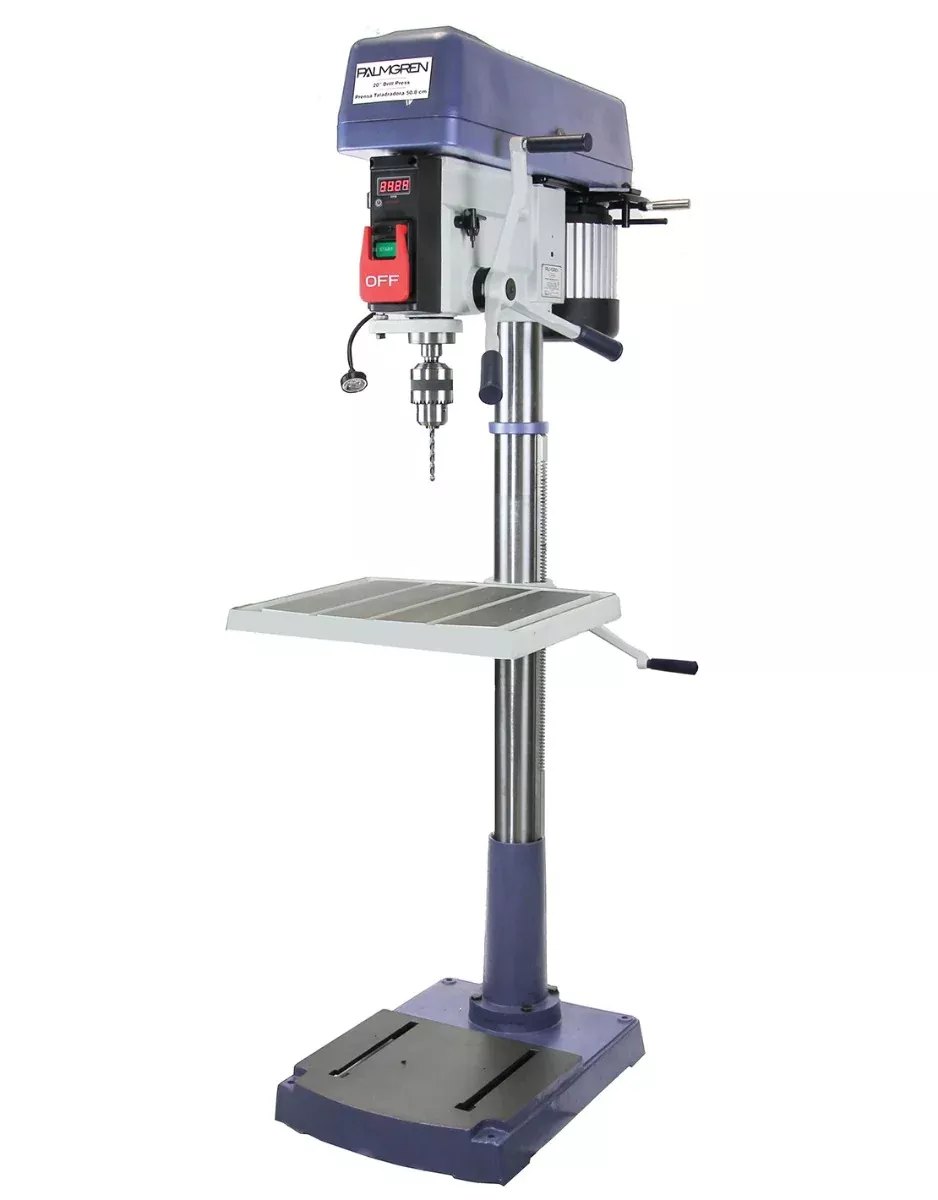 Palmgren 20 in. 16-Speed Floor Step Pulley Drill Press, 1Ph 9680209