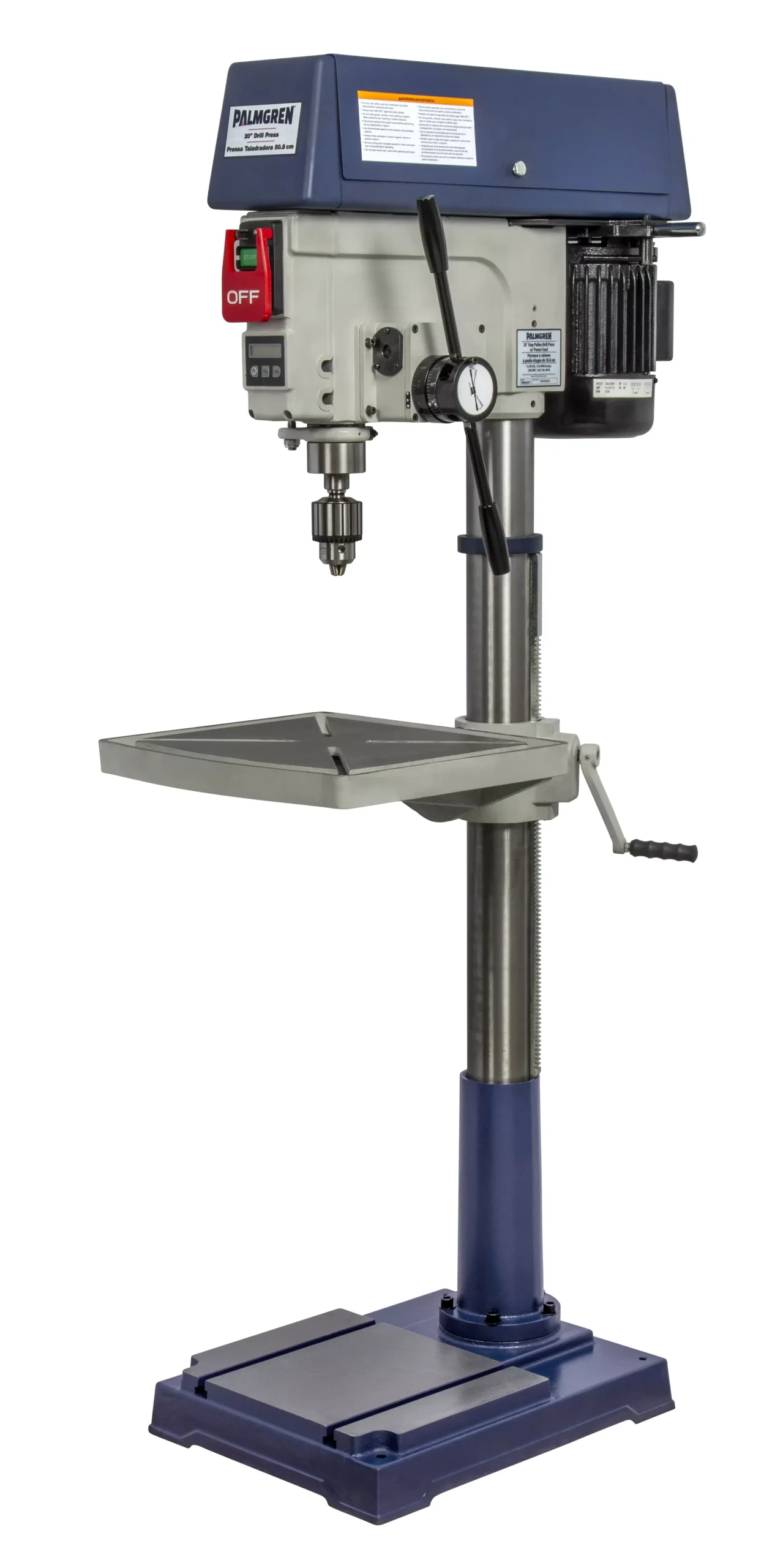 Palmgren 20" Step Pulley Drill Press With Power Feed 9680207