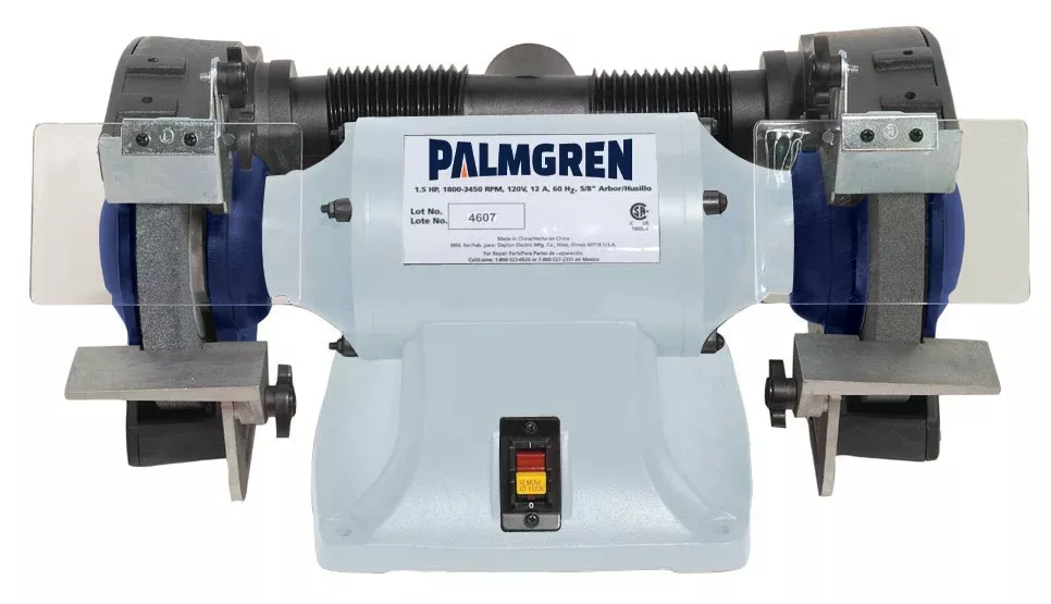 Palmgren 8" Bench Grinder 3Ph w/ Dust Collection 9682082