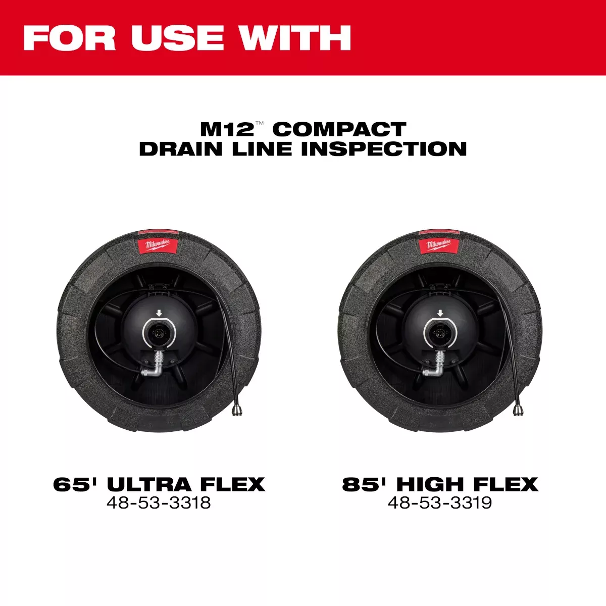 Replacement Drum & Push Cable for M12 65 Ultra Flex Compact Inspection Camera