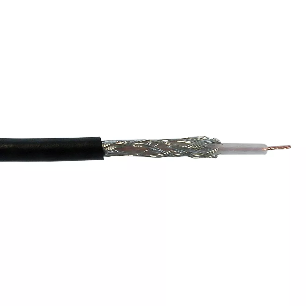 RG174 BC 26 awg Bulk Cable, 90% TC Braid CMR - 1000 ft