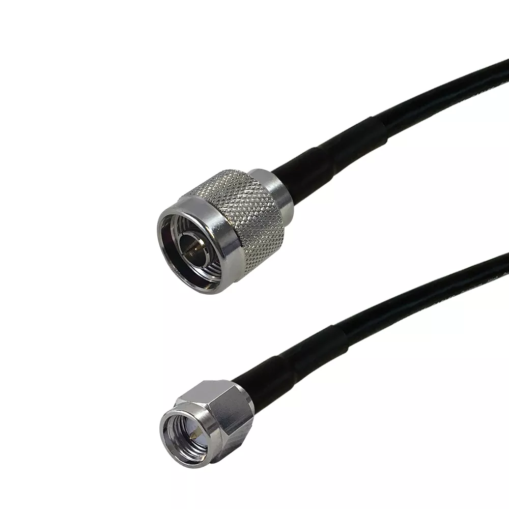 RG174 N-Type Male to SMA Male Cable- 6 Inch