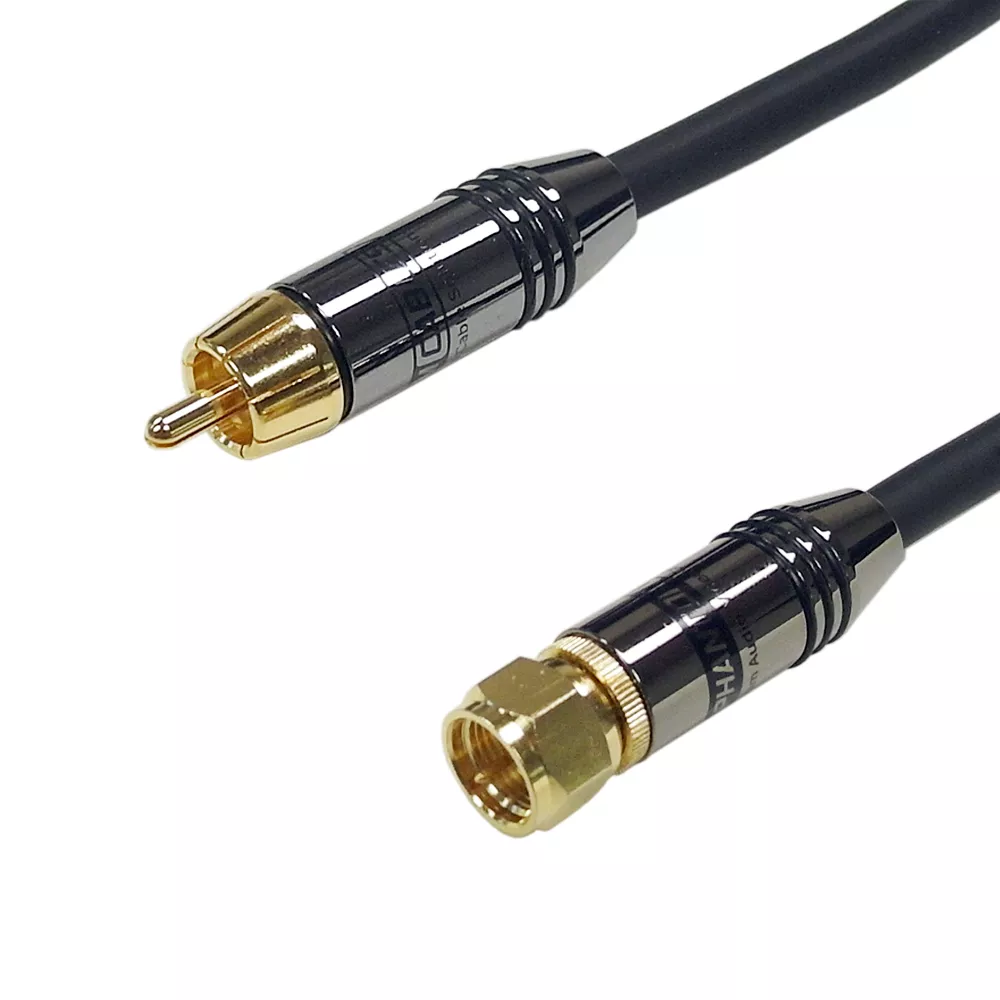 RG59F-Type Male to RCA Male Cable FT4 - 15 ft