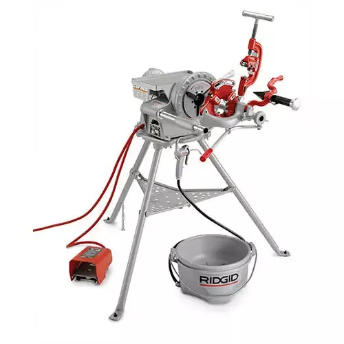 RIDGID 15682 Pipe Threading Machine with Model 300 Power Drive, 811A NPT Die Head, Manual Oiling, 38 RPM, 1/2 HP, 115V/15A