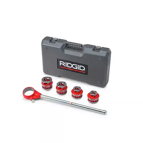 RIDGID 36480 12-R Exposed Manual Ratchet Threader Set, 1/2 in. to 1 1/4 in. NPT