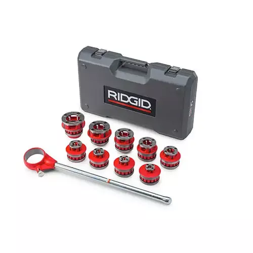 RIDGID 36505 NPT 12-R Exposed Manual Ratchet Threader Set, 1/8 - 2 in.