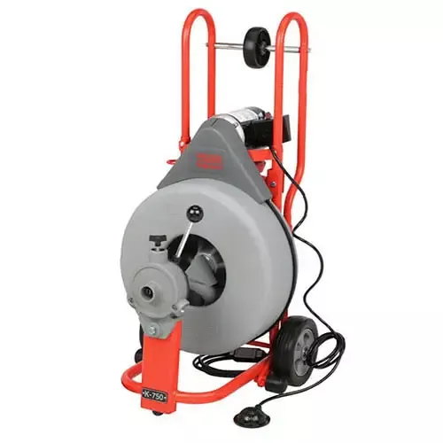 RIDGID 41977 K-750 3/4 Auto-Feed Drum Machine, 3-8 in. Line/Pigtail