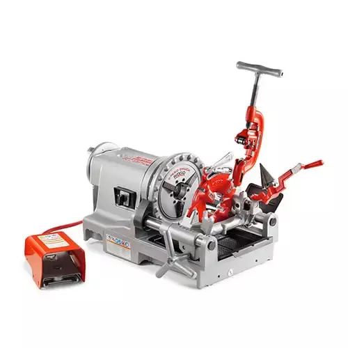 RIDGID 66947 Hammer Chuck Compact Threading Machine with 811A Die Head, 1/2" to 2" NPT, 36 RPM, 1/2 HP, 115V/15A