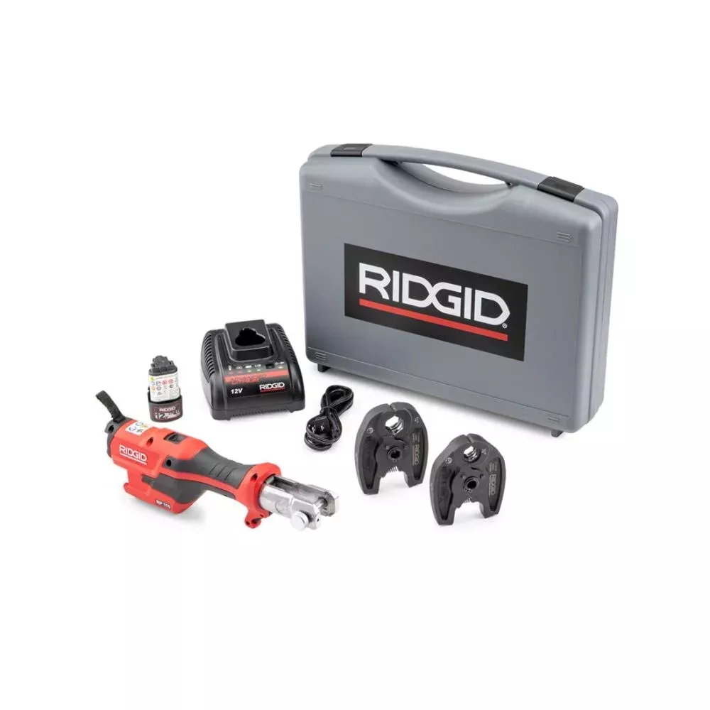 Ridgid 72553 RP 115 Battery Kit with ProPress Jaws (1/2" 3/4")