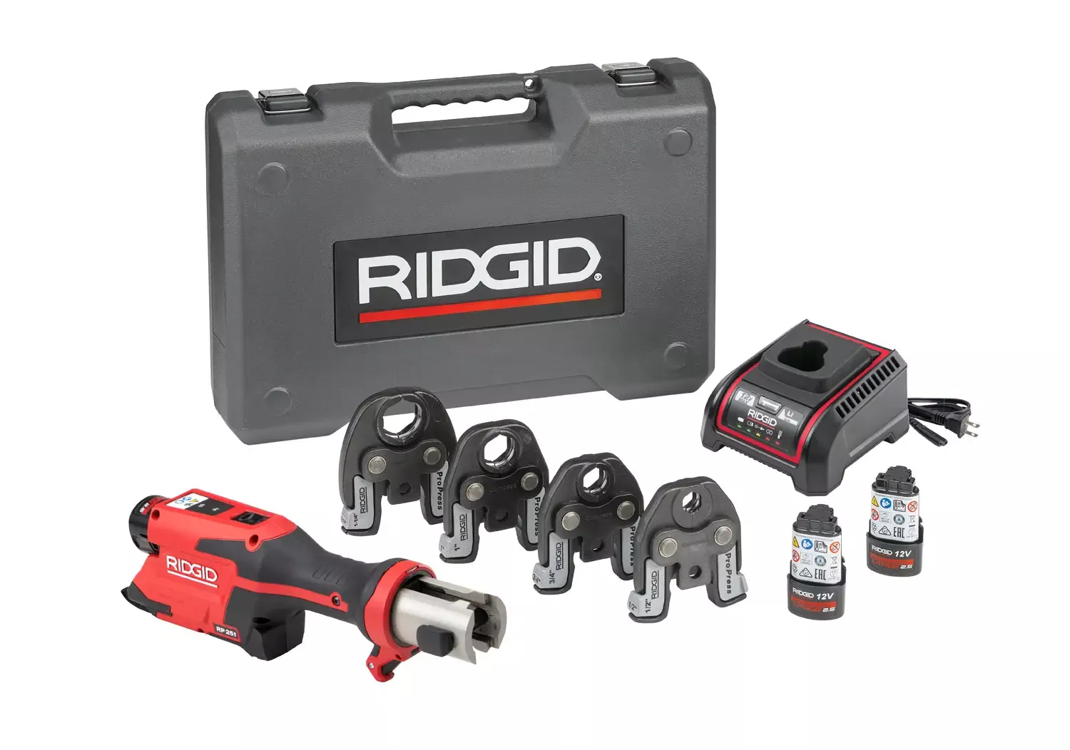 Ridgid 78148 RP 251 Press Tool Battery Kit with ProPress Jaws (1/2"-1 1/4")