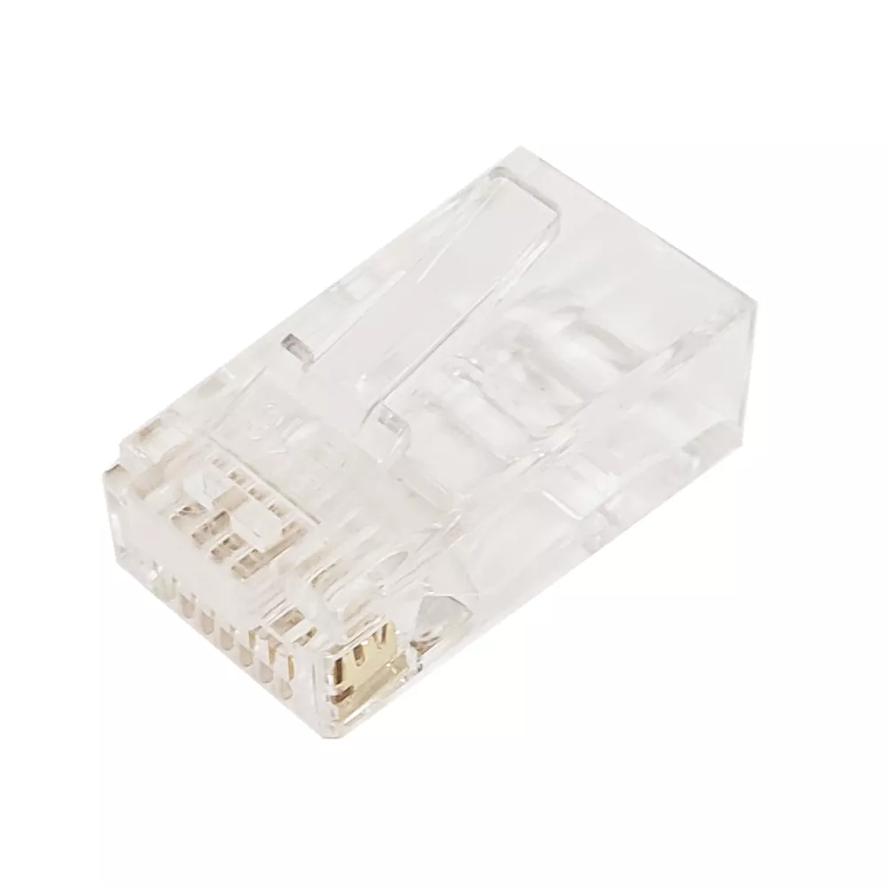 RJ45 Cat5E/Cat6 Pass-Throughplug (Solid or Stranded) (8P8C) - Pack of 50