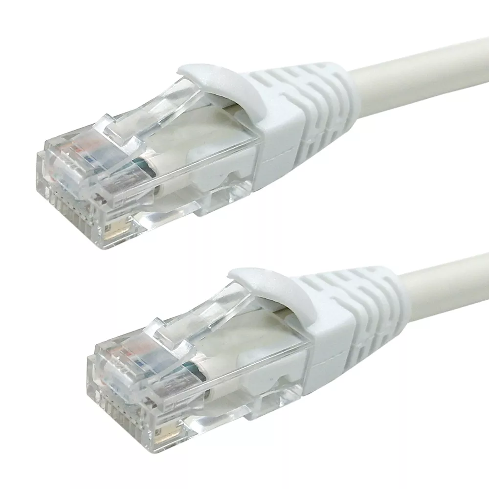 RJ45 Cat5E Plenum UTP Solidpatch Cable - CMP/ FT6 - 7 ft -White