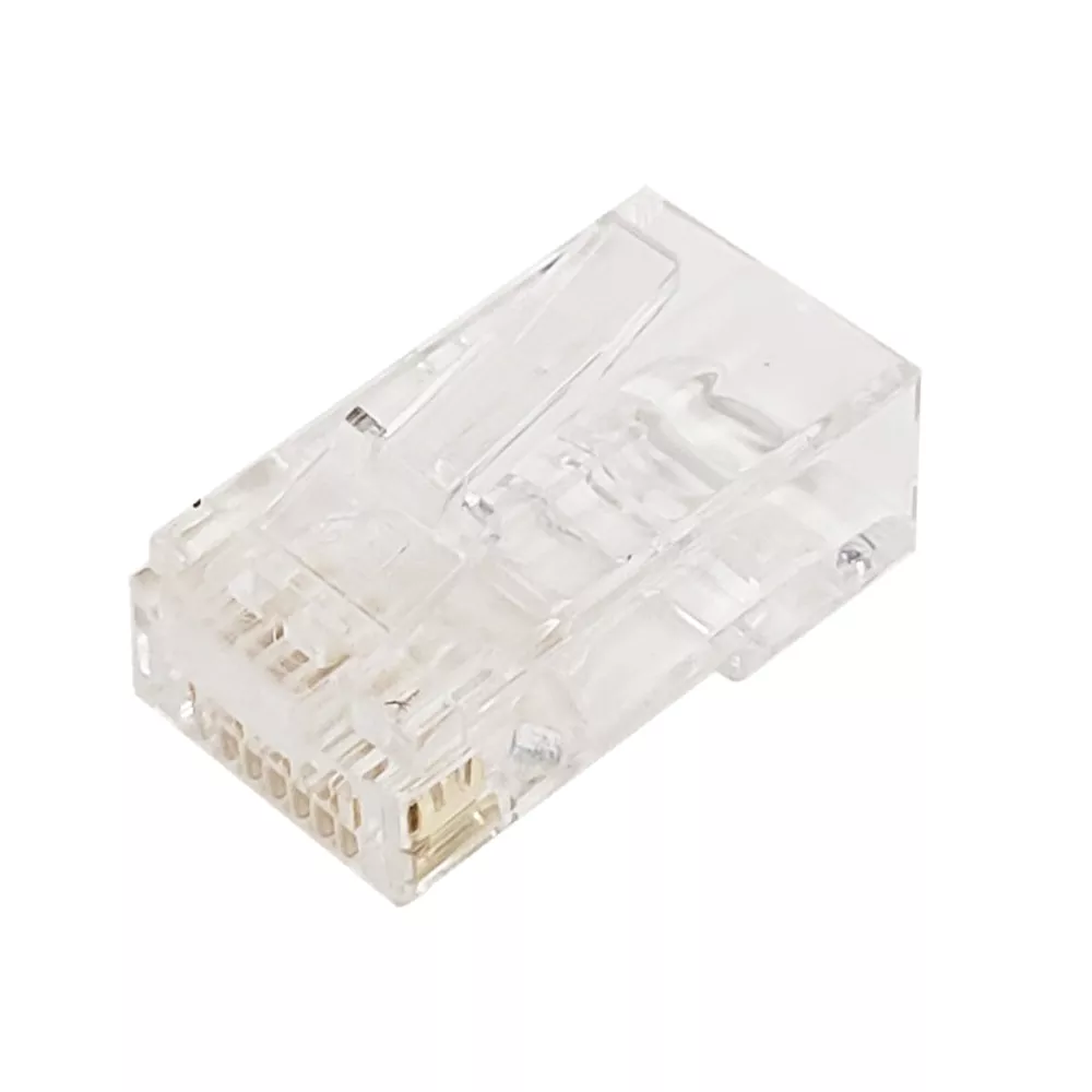 RJ45 Cat6 Pass-Through Plug(Solid or Stranded) (8P 8C) -Pack of 50