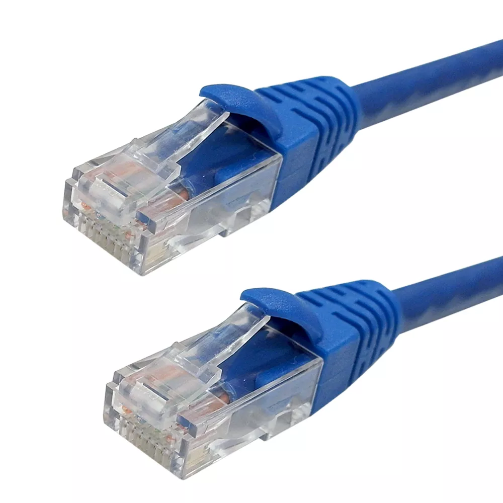 RJ45 Cat6 Plenum UTP Solidpatch Cable - CMP/ FT6 - 2 ft -Blue