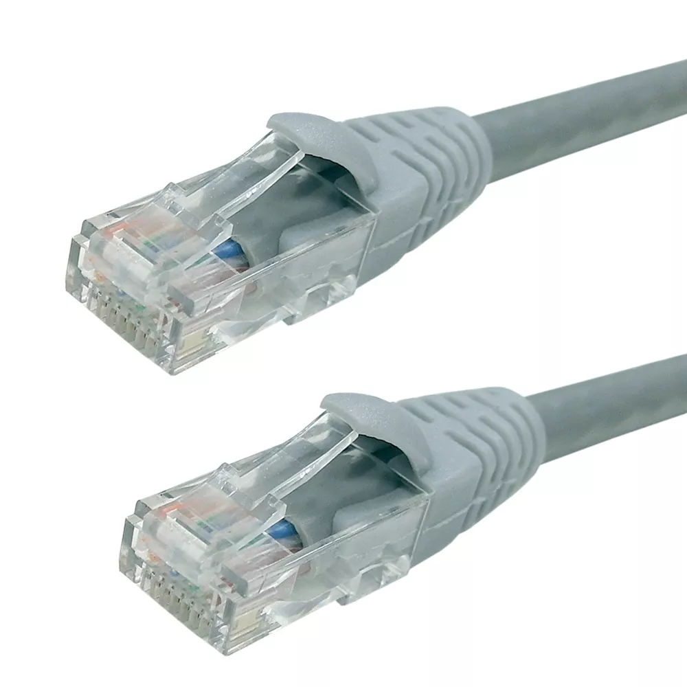 RJ45 Cat6 Plenum UTP Solidpatch Cable - CMP/ FT6 - 2 ft -Grey