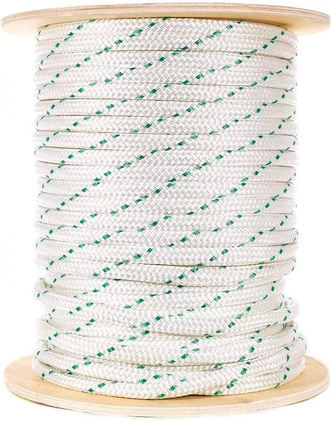 Rope and Cord Double Braid Pulling Rope – Super Strong Composite Rope with Built-in Pulling Eyes (5/16" | 600' Spool)