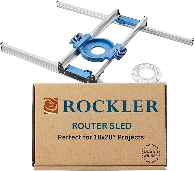 Router Sled, Benchtop Board Slab Flattening Jig | Precise Router Flattening Sled System for Slabs, End-Grain Boards & Resin Projects - Durable Table Top Wood Slab Flattening Jig