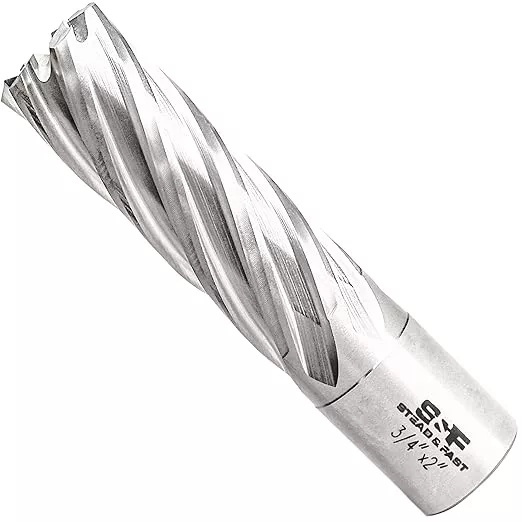 S&F STEAD & FAST - Annular Cutter 3/4" Diameter 2" Cutting Depth, Mag Drill Bits with Pilot Pin for Magnetic Drill Press, 1Pc