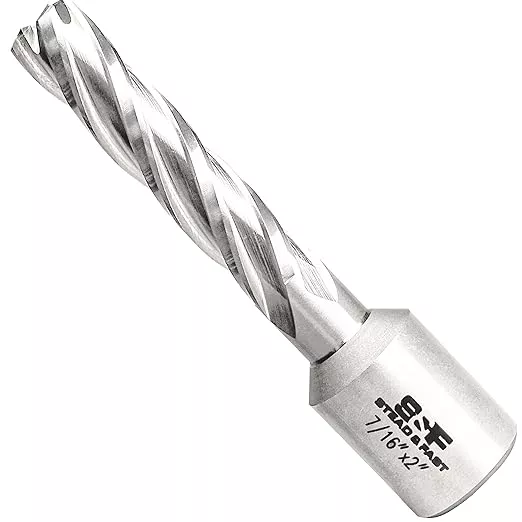 S&F STEAD & FAST Annular Cutter 7/16" Diameter x 2" Depth of Cut, Mag Drill Bits with Pilot Pin for Magnetic Drill Press